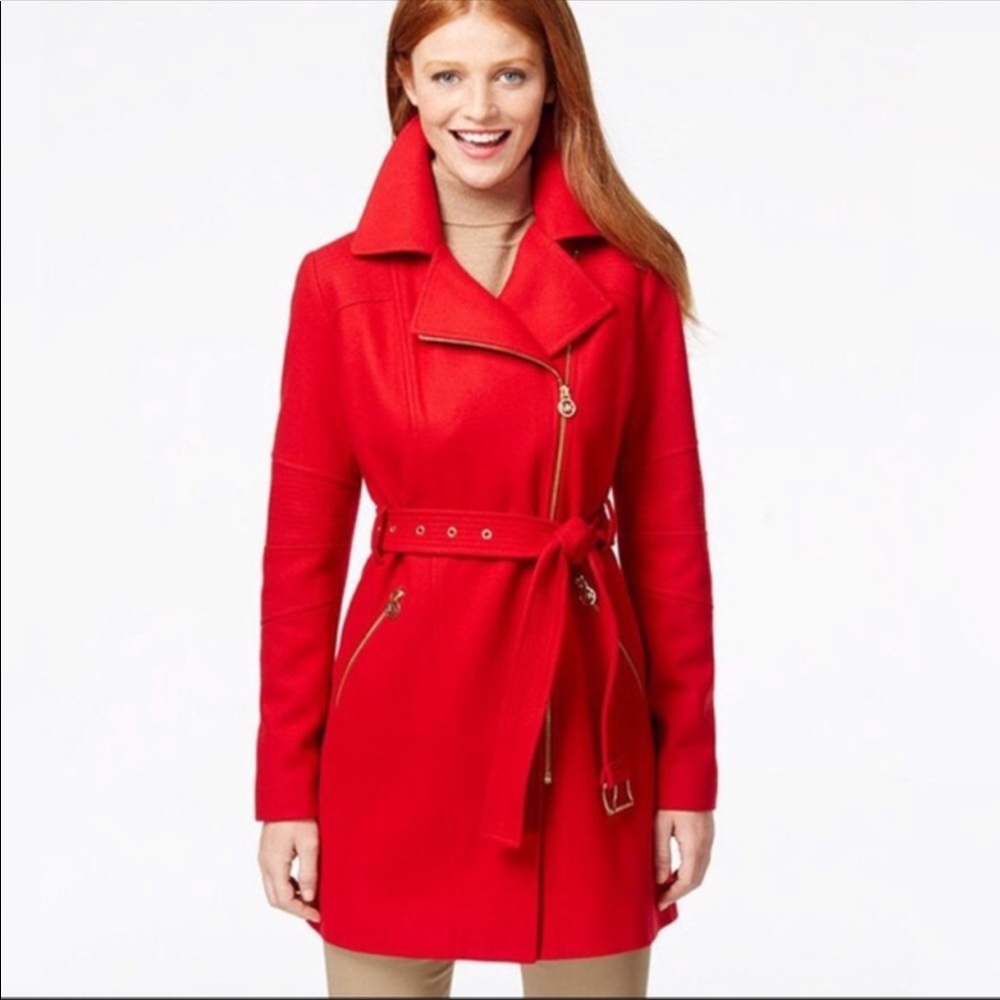 Beautiful bright red Michael Kors jacket